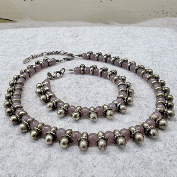 SCOOTER PARIS - Vintage Stamped Choker & Bracelet Set - Picture 6 of 8